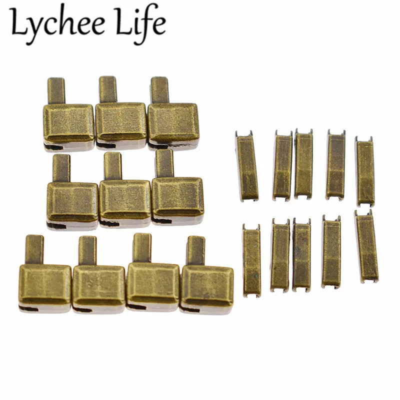 4 Lateral Lychee Life 10 шт. металлический фиксатор для ремонта молнии цинк 3# сплав застежки-молнии DIY ручной работы Швейные отсеки для одежды принадлежности аксессуары - Цвет: 4 Lateral