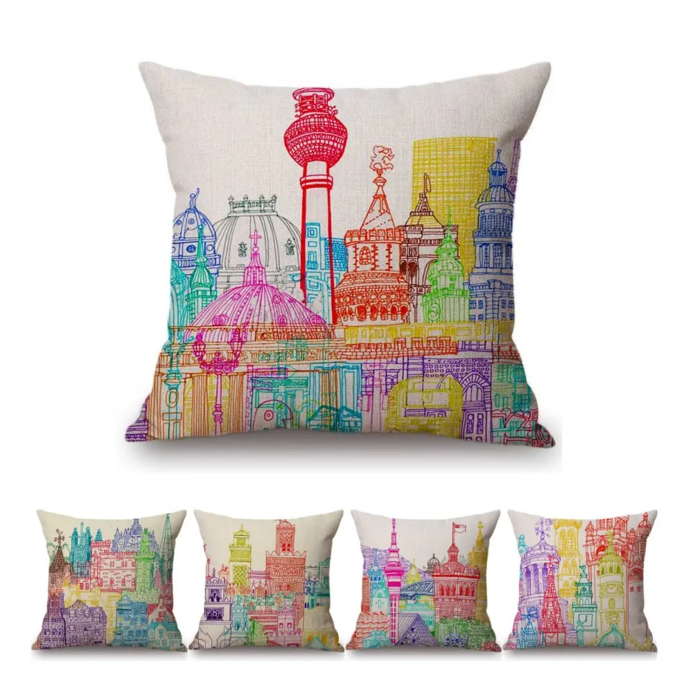 Декоративная наволочка для дивана в скандинавском стиле из хлопка и льна дома с