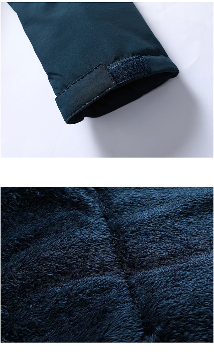 European Size winter cashmere thick Fleece Warm Thick Coats Jackets Casual Hooded Mens Parkas Plus size large number stock