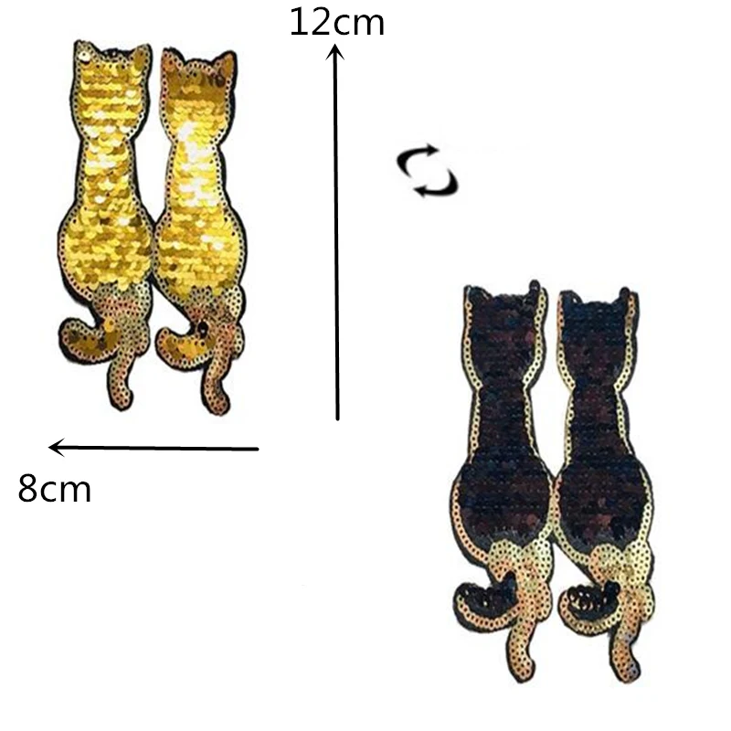 MIX Designs Reversible Change Color Sequins Patches Iron Sew On For Clothes DIY Patch Applique Crafts | Дом и сад