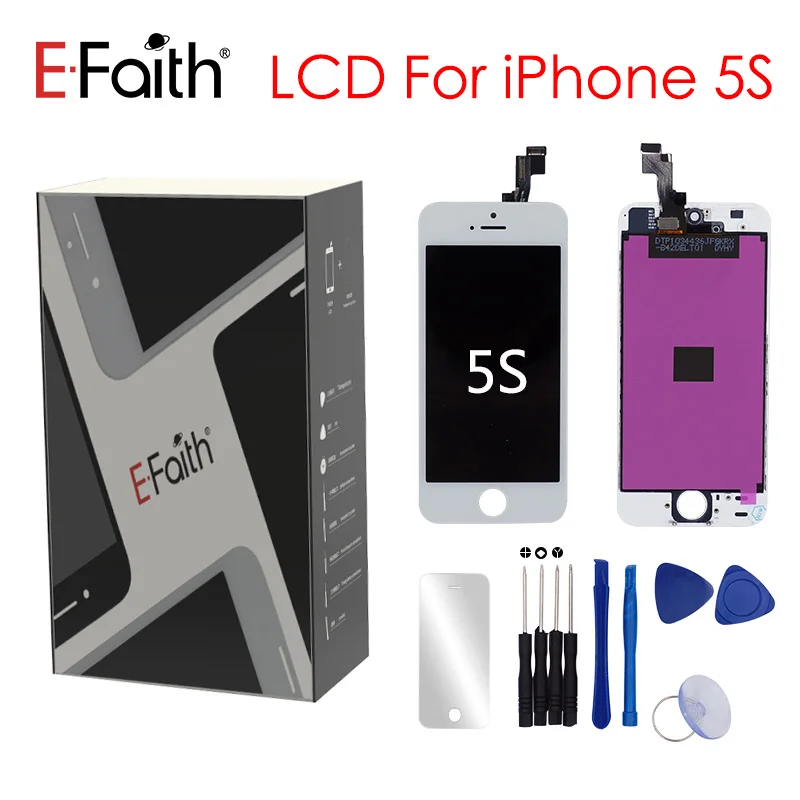 Efaith для iPhone 5s ЖК дисплей с сенсорным экраном дигитайзер замена мобильный телефон