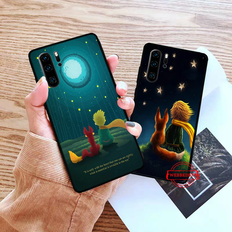 Силиконовый чехол little prince fox для Huawei P8 Lite 2015 2017 P9 2016 Mimi P10 P20 Pro P Smart 2019 P30|Бамперы| |