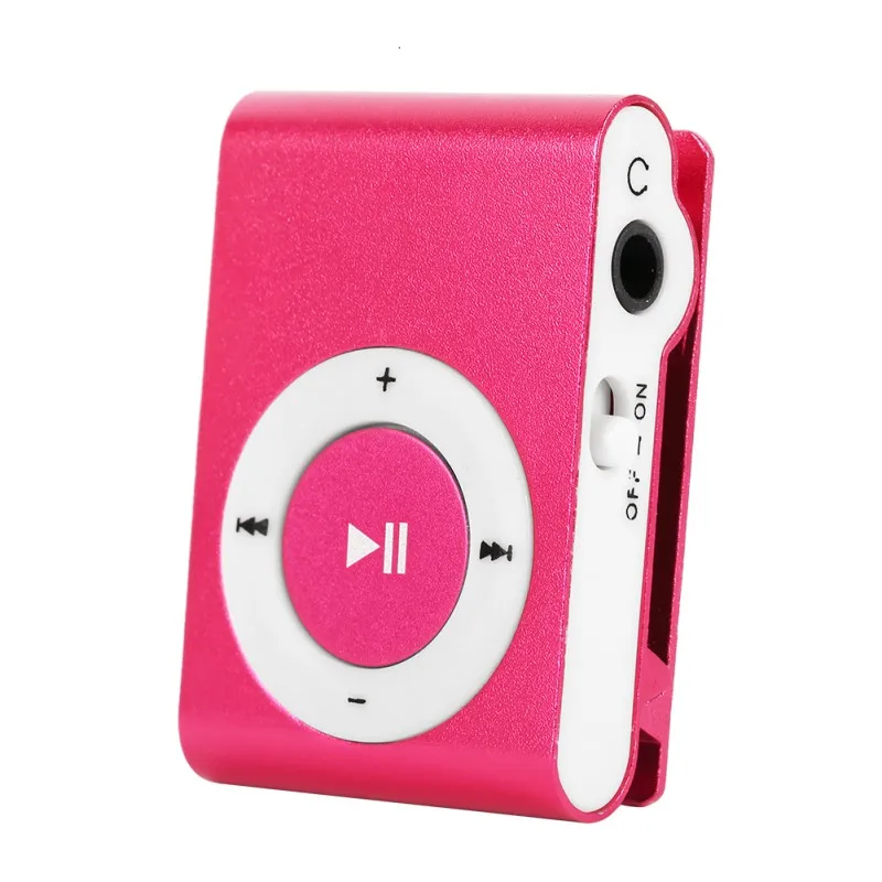 Портативный MP3 плеер Мини Клип Водонепроницаемый Спортивный музыкальный плейер