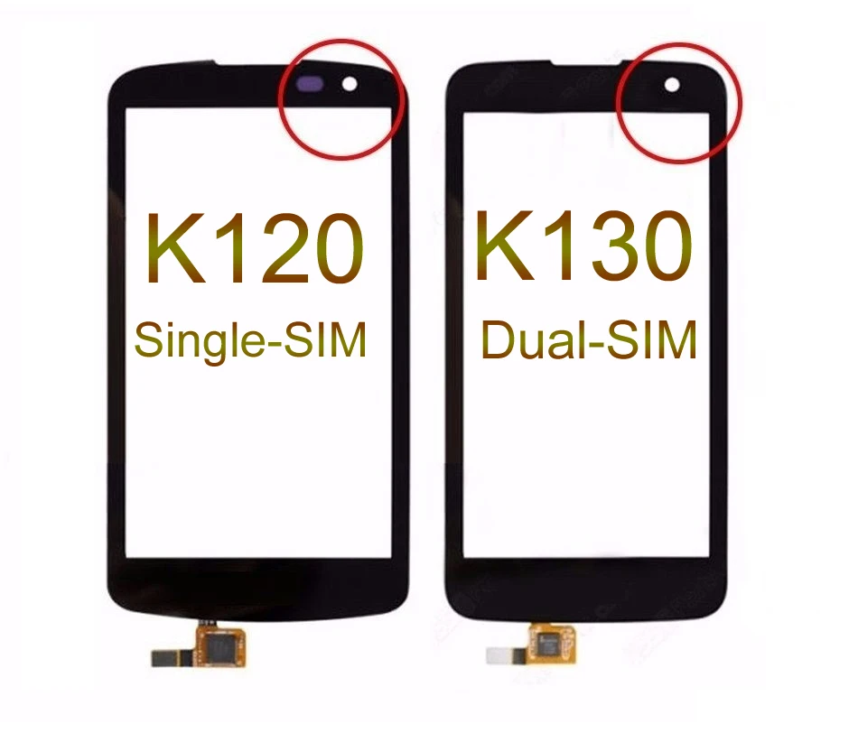 K4 K130 Сенсорная панель Сенсорный экран для LG K120 K121 K130E сенсорный K120E ЖК дисплей