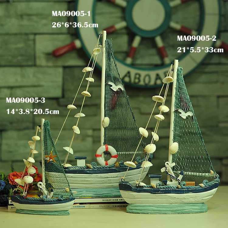 3 размера Американский Средиземноморский стиль деревянная Парусная оболочка