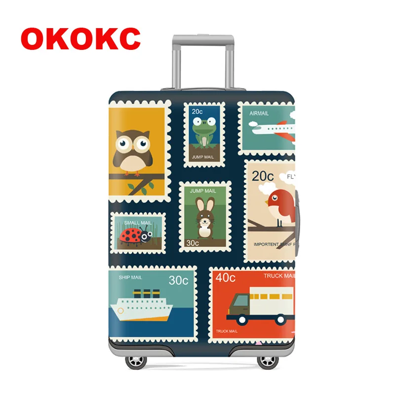 

Чехол для чемодана OKOKC, Эластичный Защитный чехол для чемоданов 19-32 дюймов, для чемоданов на колесиках, защита от пыли, аксессуары для путеше...