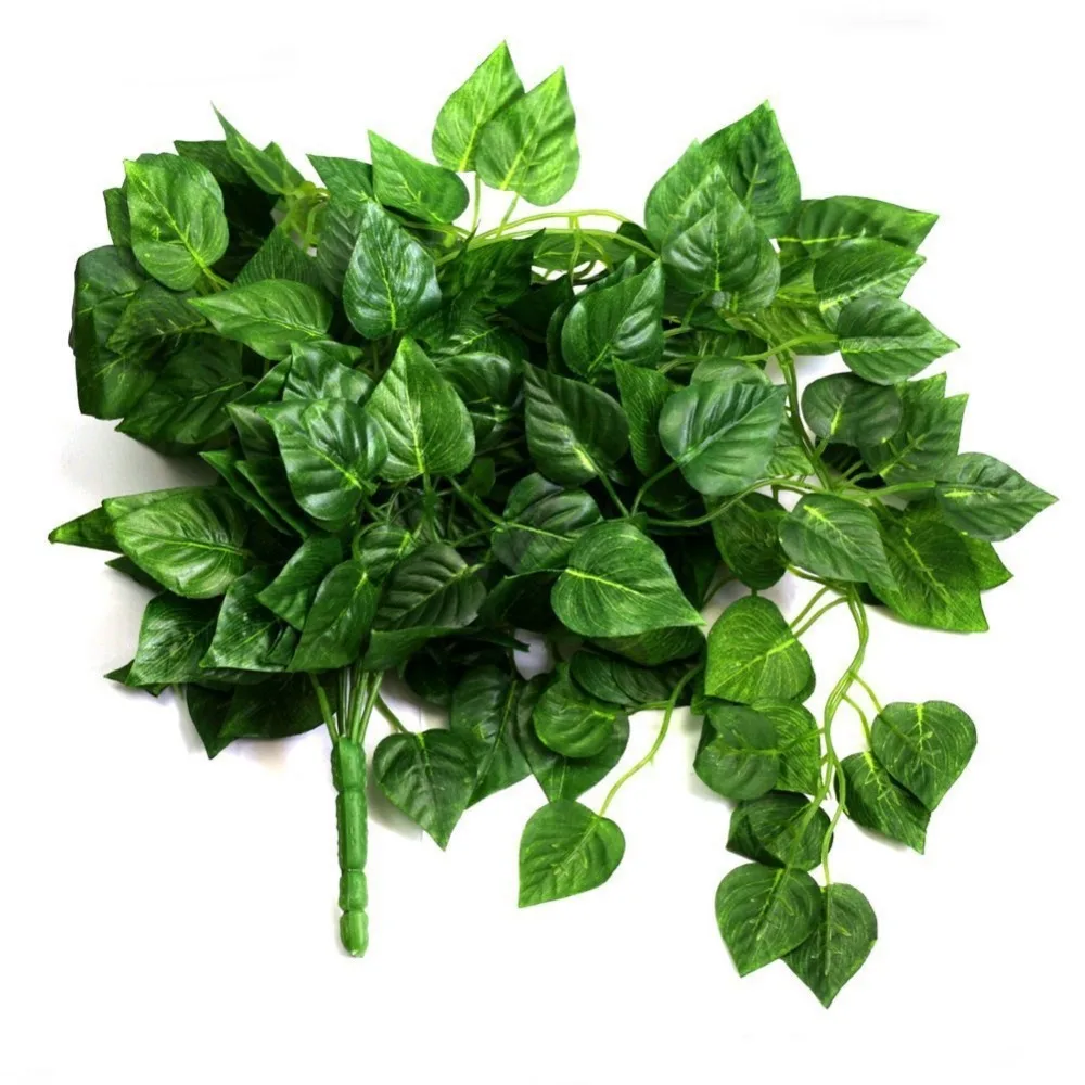 2pcs Artificial Fake Hanging Vine Plant Leaves Garland Home Garden Wall Decoration | Дом и сад