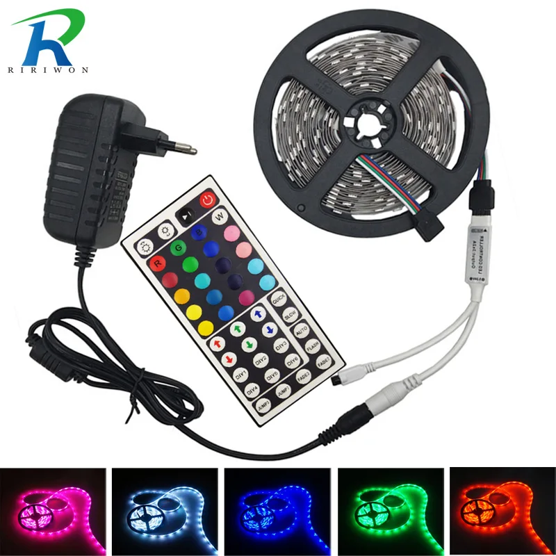 Светодиодный светильник SMD 5050 гибкая лента RGB 5 м 10 60 светодиодов/м Диодная DC 12 В с