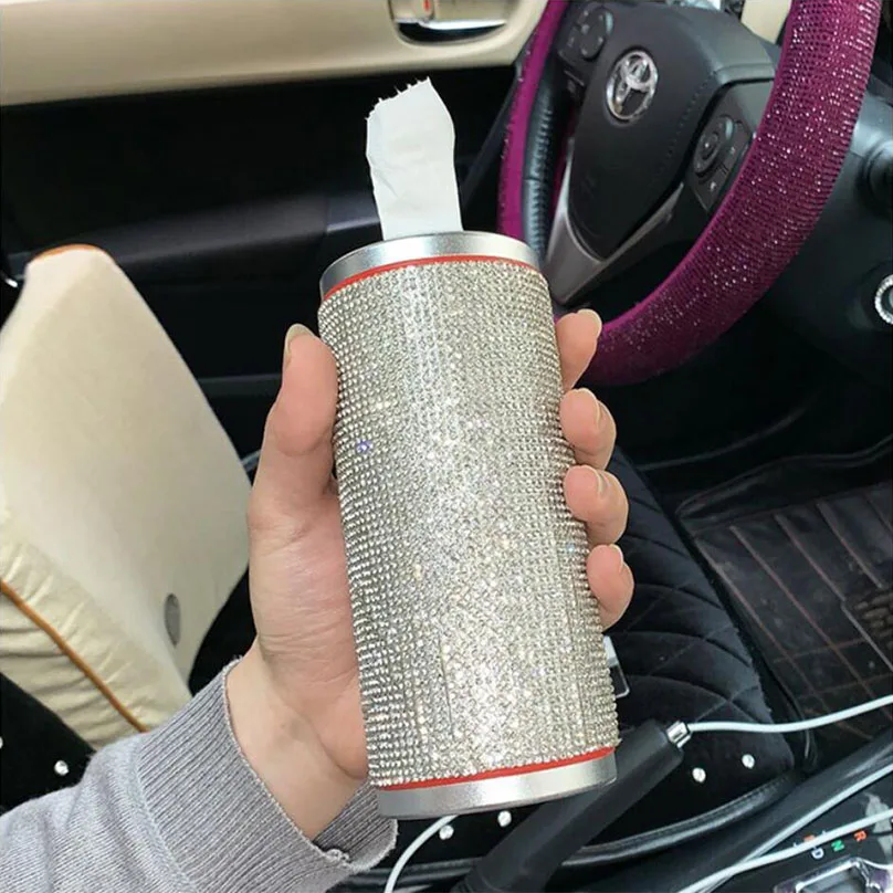 1 шт. блестящие полный С кристалалми и стразами тканевый футляр держатель для