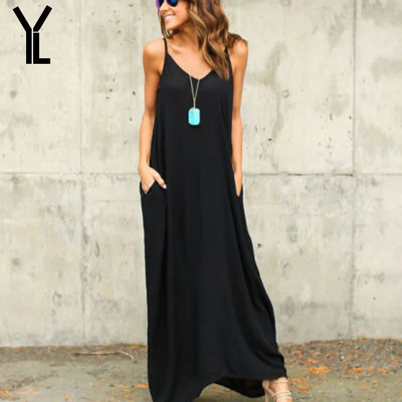 Женское пляжное платье однотонное прямое с v образным вырезом лето 2018|beach dress|summer
