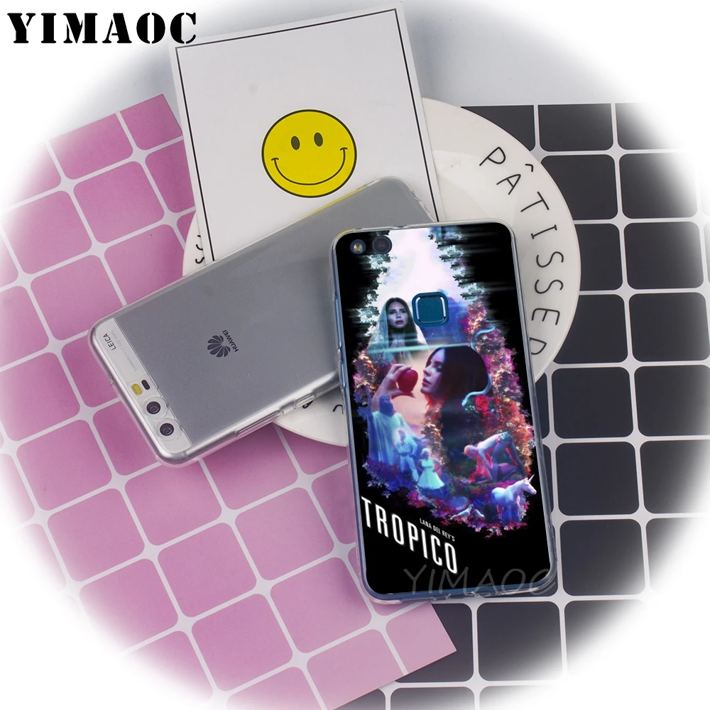 Мягкий ТПУ чехол YIMAOC Lana Del Rey для Huawei Honor 6A 7X 7A Pro 8C Mate 10 Note 9 Lite Y6 Y9 Y7 Prime 2018 |