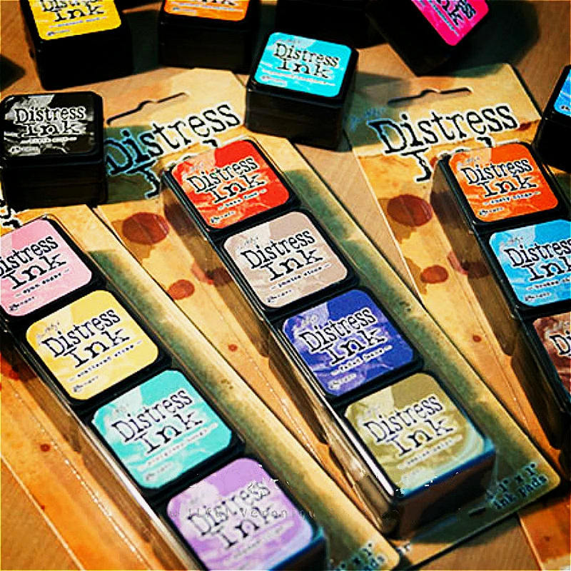 4 шт. Ranger Tim Holtz Distress Ink мини старый старинный штамп коврик для печати блокнот