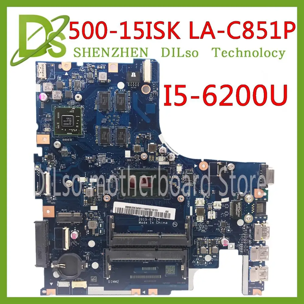 KEFU 500 15 LA C851P материнская плата для Lenovo IdeaPad 15ISK ноутбука I5 6200U CPU R7 GPU Оригинал 100%
