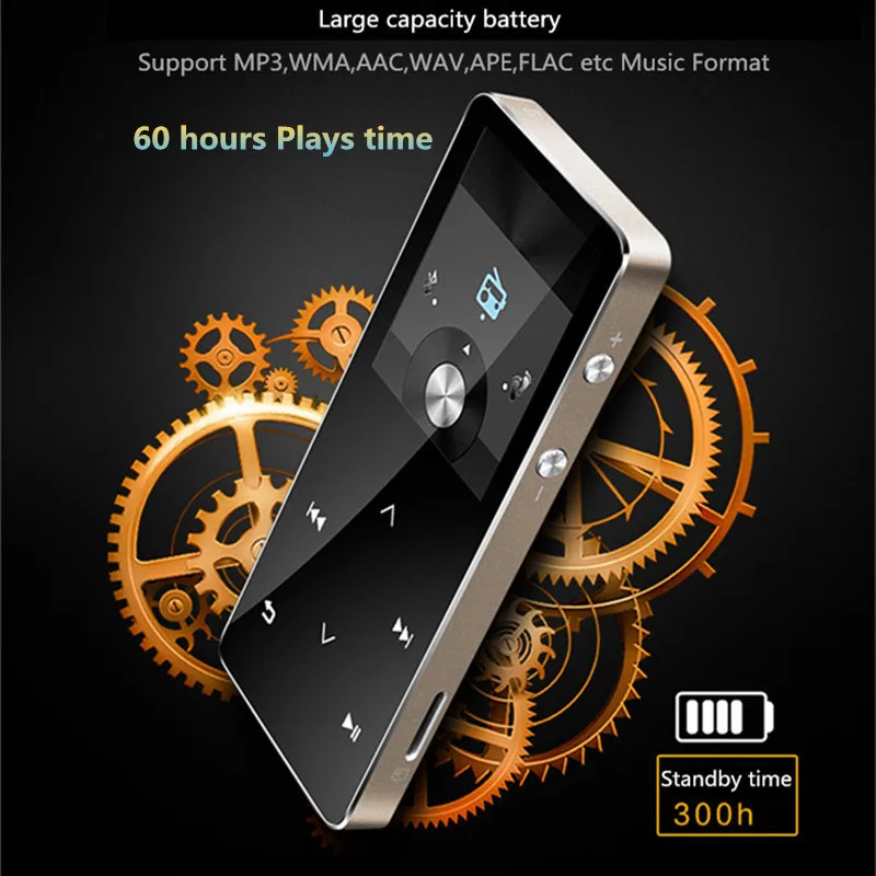 Askmeer Bluetooth MP3 плеер Hifi без потерь качества звука музыкальный 2 0 &quotЭкран 8 г Touch ключ
