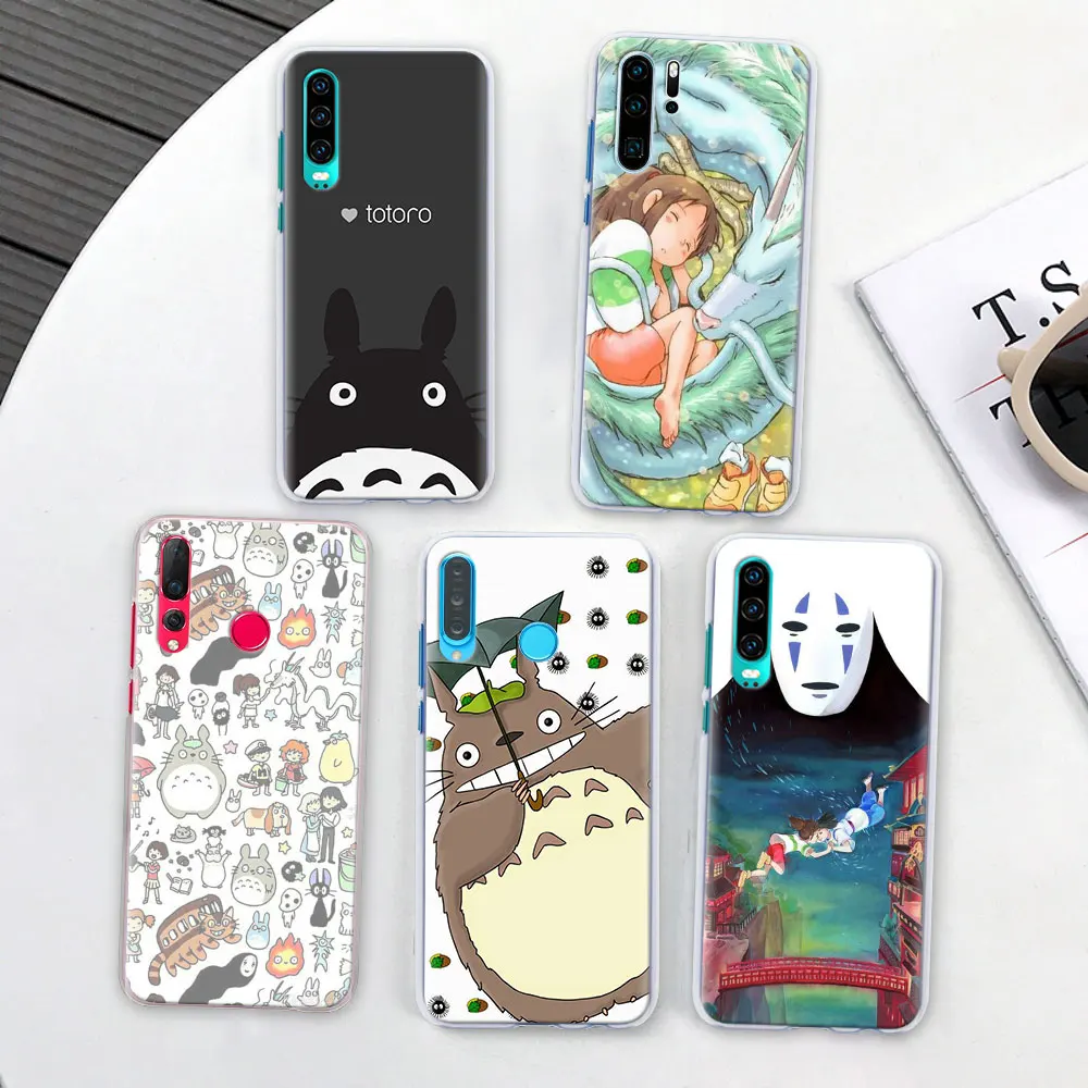 Тоторо Унесенные призраками Ghibli Miyazaki чехол для телефона coque для huawei P30 Pro P10 P20 P30 Lite P8 P9 Lite P Smart Plus чехол