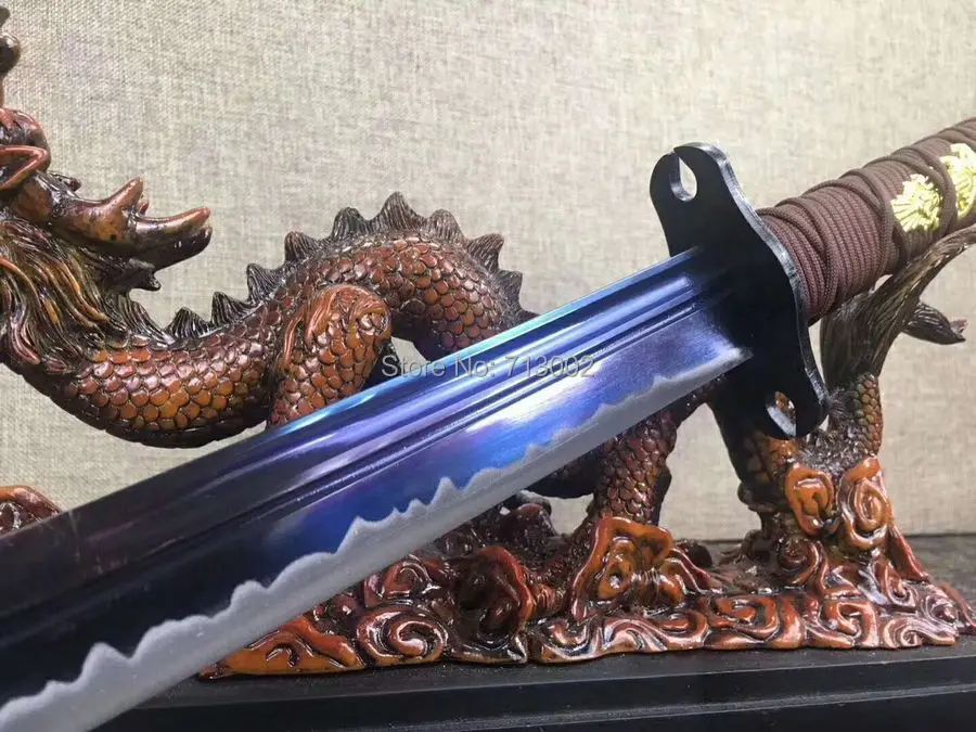 Кованые ушу broadsword DAO практика Saber клинок из марганцевой стали паз Полный Тан