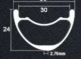 27.5er MTB XC/AM обода hookless Диски 35 мм Ширина tubeless Ready для пересеченной местности и все горный велосипед колёса