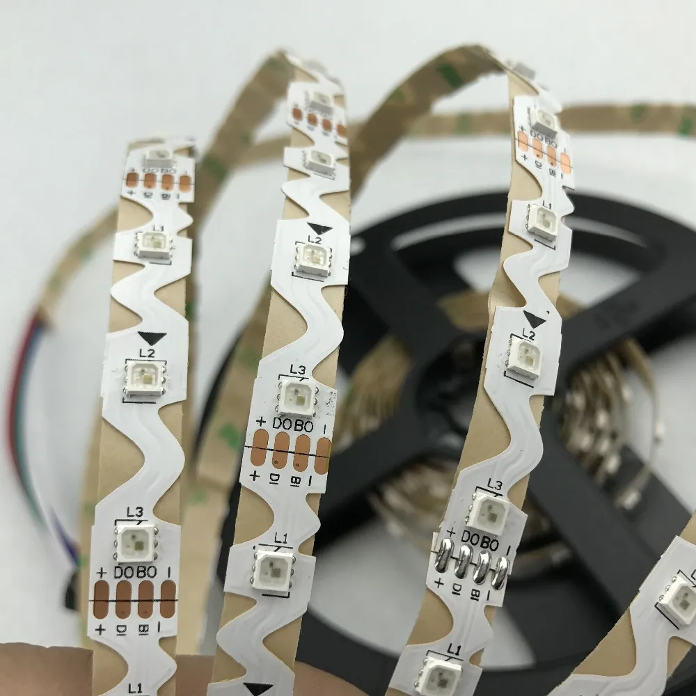 4 м/рулон адресуемых 60 светодиодов/м DC5V WS2813 MINI светодиодная Пиксельная полоса не
