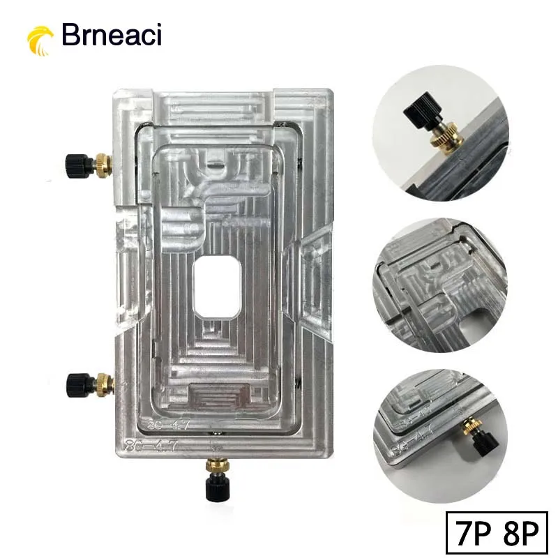 Brneaci для iPhone 6 6S 7 8 Plus стекло с рамкой позиционирования плесень Регулируемый ЖК-экран ламинирования плесень - Цвет: for 7P 8P