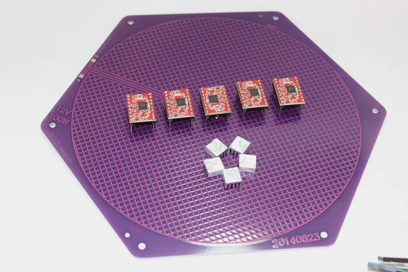 Delta Rostock mini kit kossel reprap A4988 +Ramps 1.4+ Mega 2560 and 4Pin wire cable | Компьютеры и офис