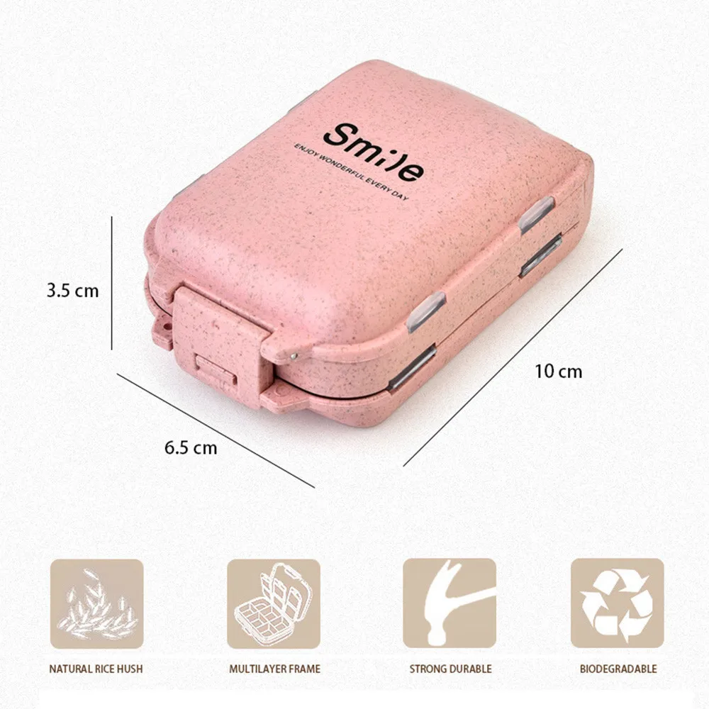 Чехол для лекарств с 3 отделениями влагостойкий мини-чехол путешествий дома