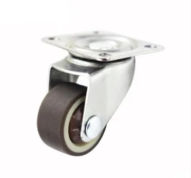 

4PCS/LOT Wheel D:25mm M6 (1inch) Mute Universal Wheel Caster Table Wheel (Loading 20kg)