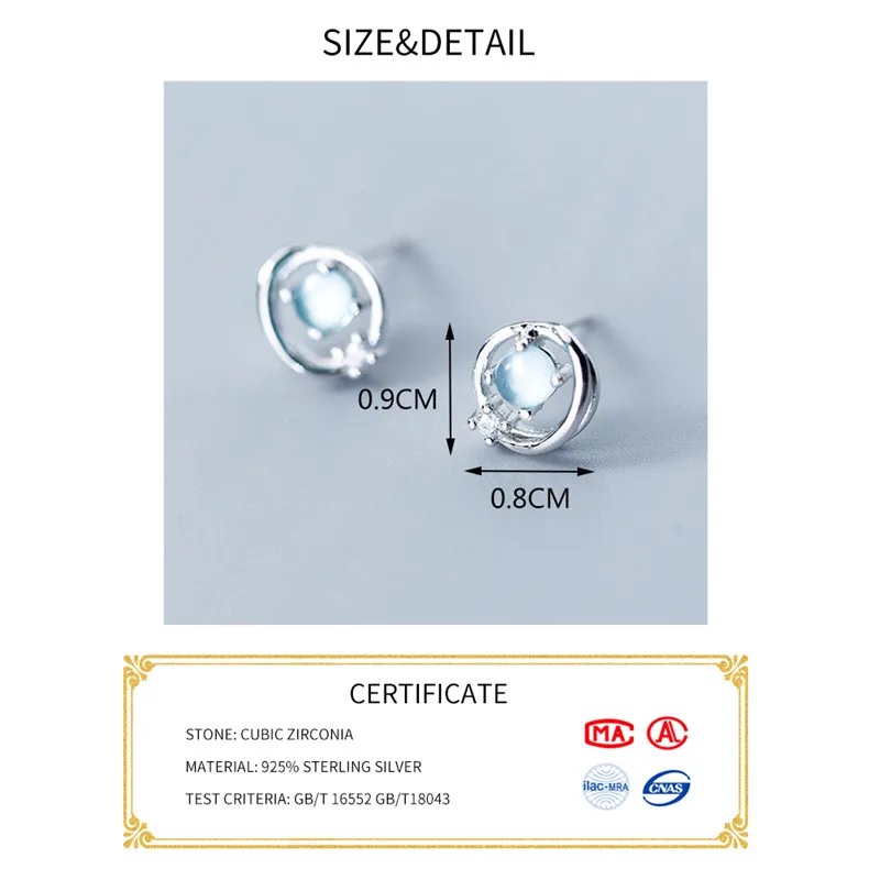 INZATT, настоящее 925 пробы, серебро, Аврора, циркон, полые, круглые серьги-гвоздики для женщин, для дня рождения, вечеринки, модные ювелирные изделия