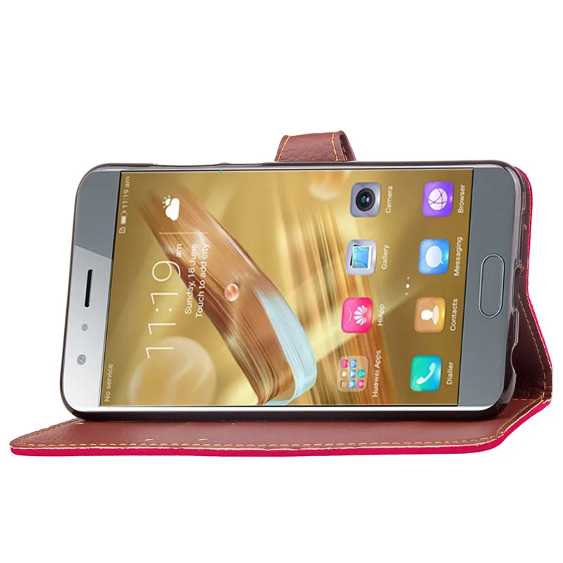 Бумажник Флип кожаный чехол для Funda huawei Honor 9 Lite книжка Стенд Чехлы с отделениями