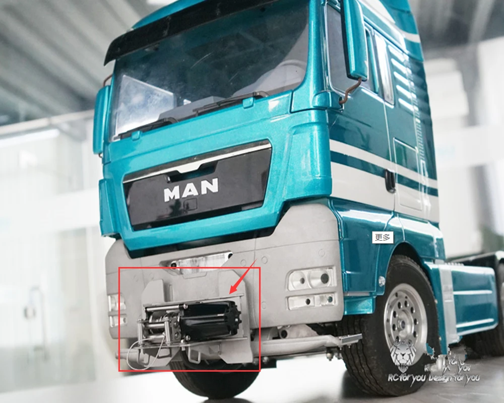 Электрическая лебедка с дистанционным управлением tamiya MAN actros монтажным