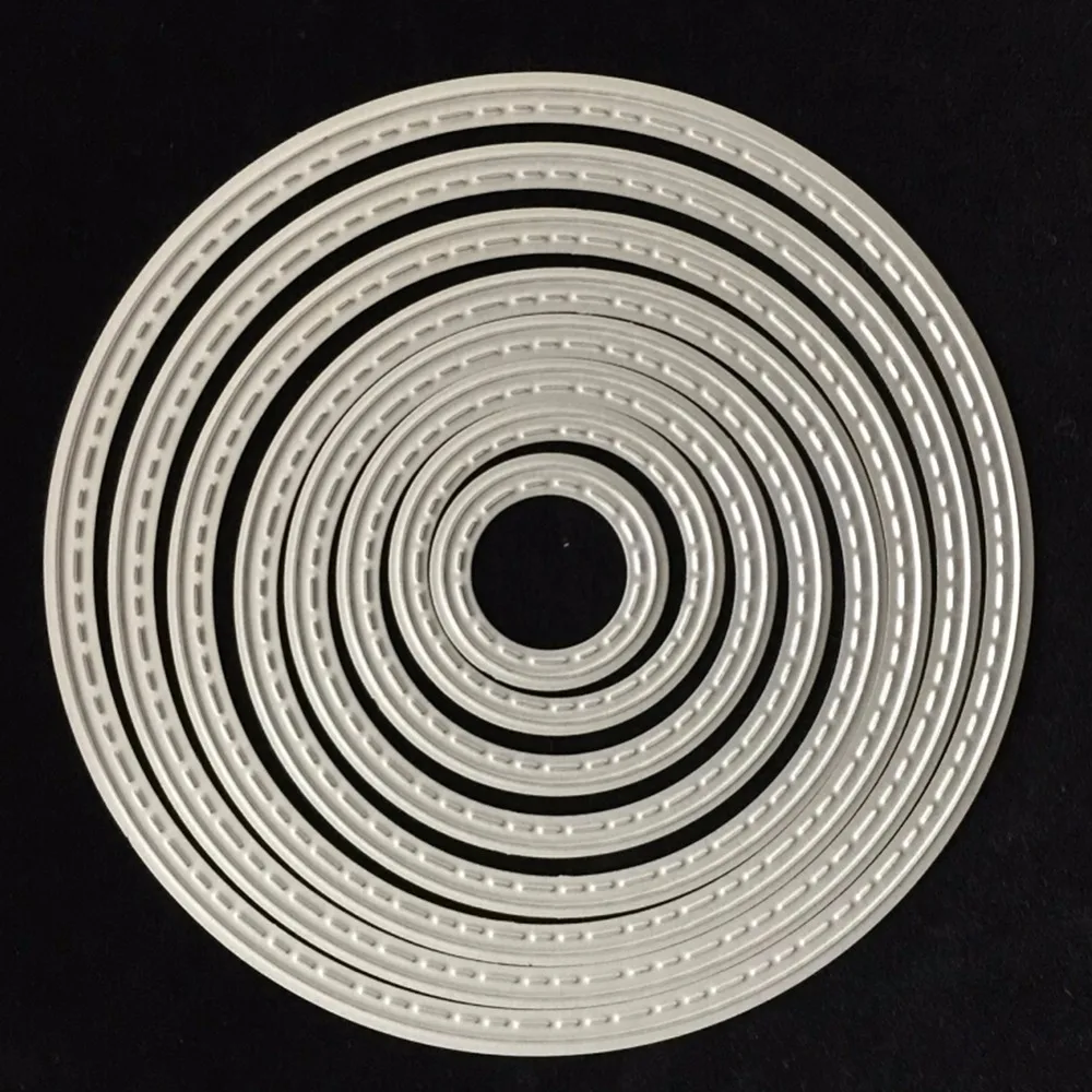 8 шт./компл. круглые резные штампы металлические Скрапбукинг круг | Вырубные штампы -32846182227