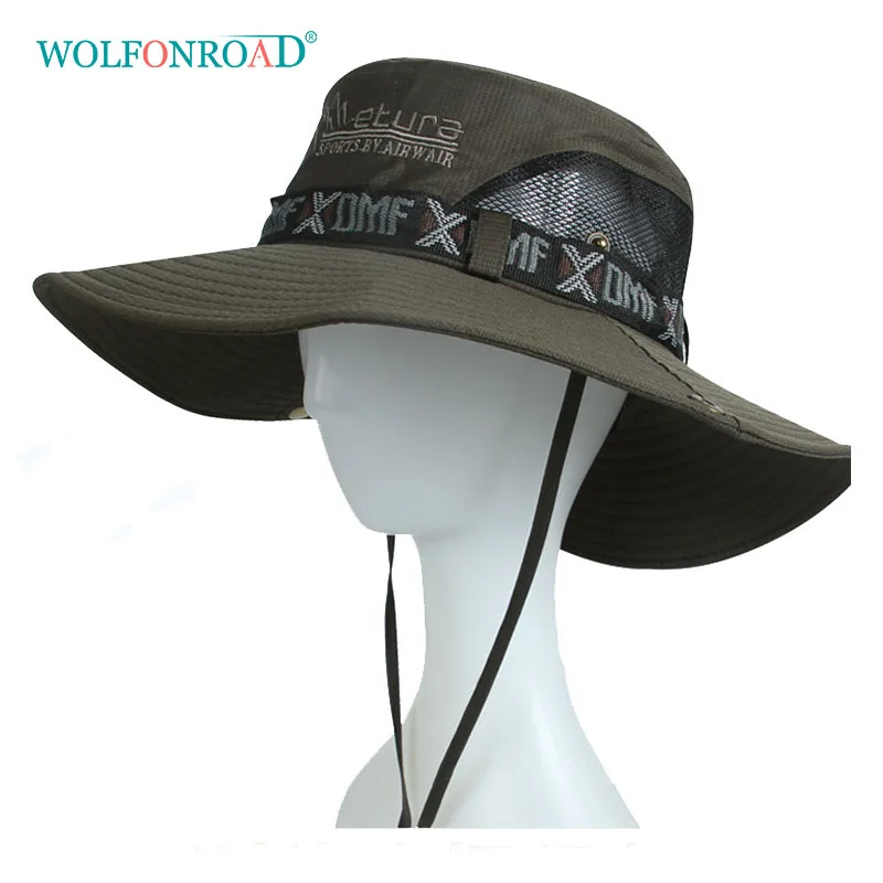 WOLFONROAD Tactical Sniper Boonie Hat Summer Sun Protective Fishing Hunting Bucket Hats Adjustable Outdoor Military Army Hat Cap