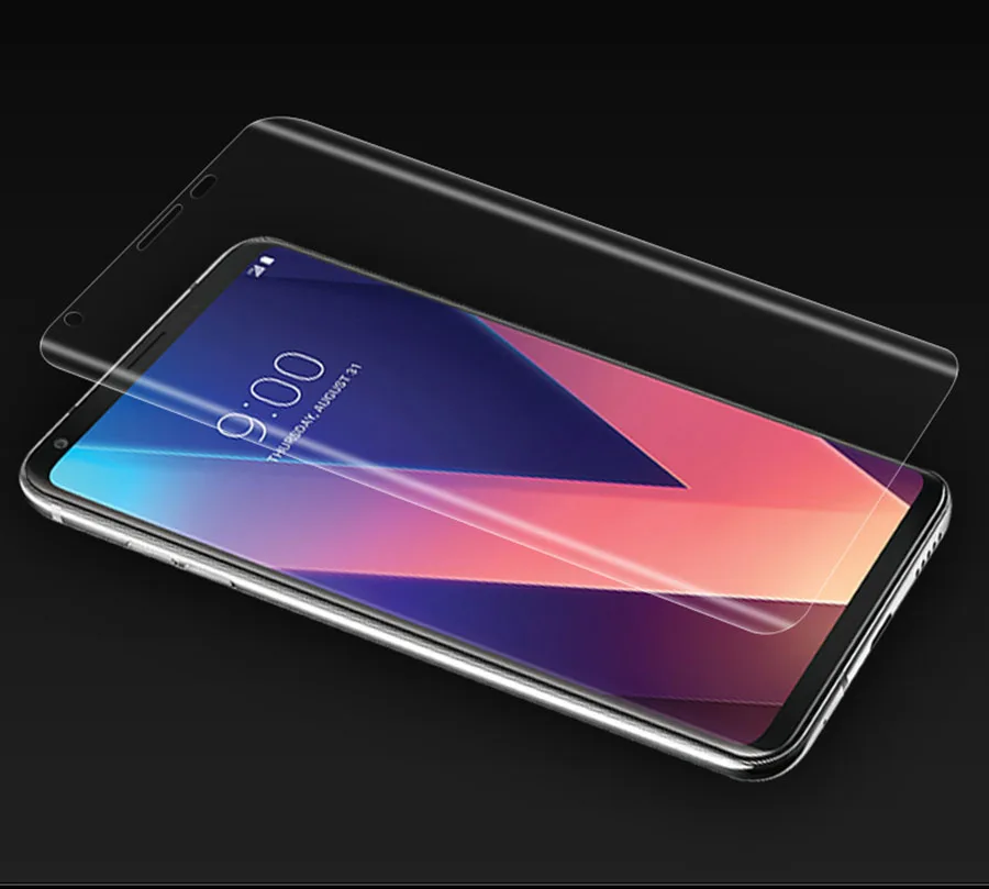 2 шт 3D мягкая силиконовая прозрачная пленка из ТПУ для LG V40 V30 G7 G5, Защитная пленка для экрана, полное покрытие для LG Q6 PIUS Q7 PLUS Q6