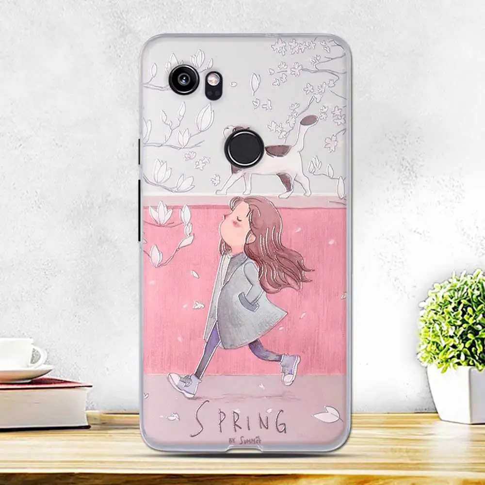 3D рельефный чехол для Google Pixel 2 XL Защитный Мягкий Силиконовый ТПУ телефона Чехлы