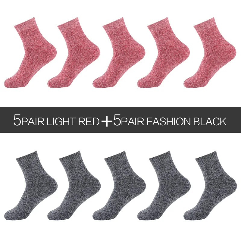 10 PAIRS A 10 пар/лот, Eur36-42, женские Модные Цветные махровые носки, зимние толстые теплые носки из чесаного хлопка, женские носки,, s332 - Цвет: 10 PAIRS A