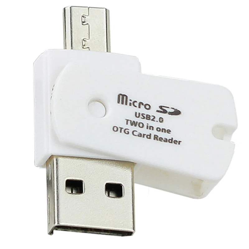Мини Micro Usb 2 0 Otg адаптер 3 цвета микро Sd Tf кардридер для телефонов Android внешний