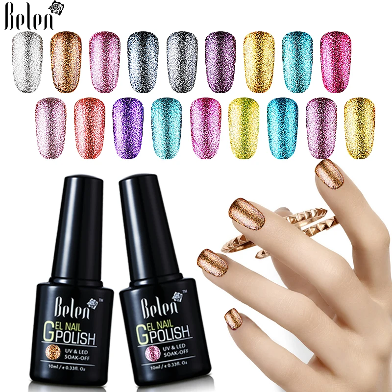 Belen 10 мл Платиновый УФ гель для ногтей Лаки нужна Светодиодная лампа Esmalte лак Vernis