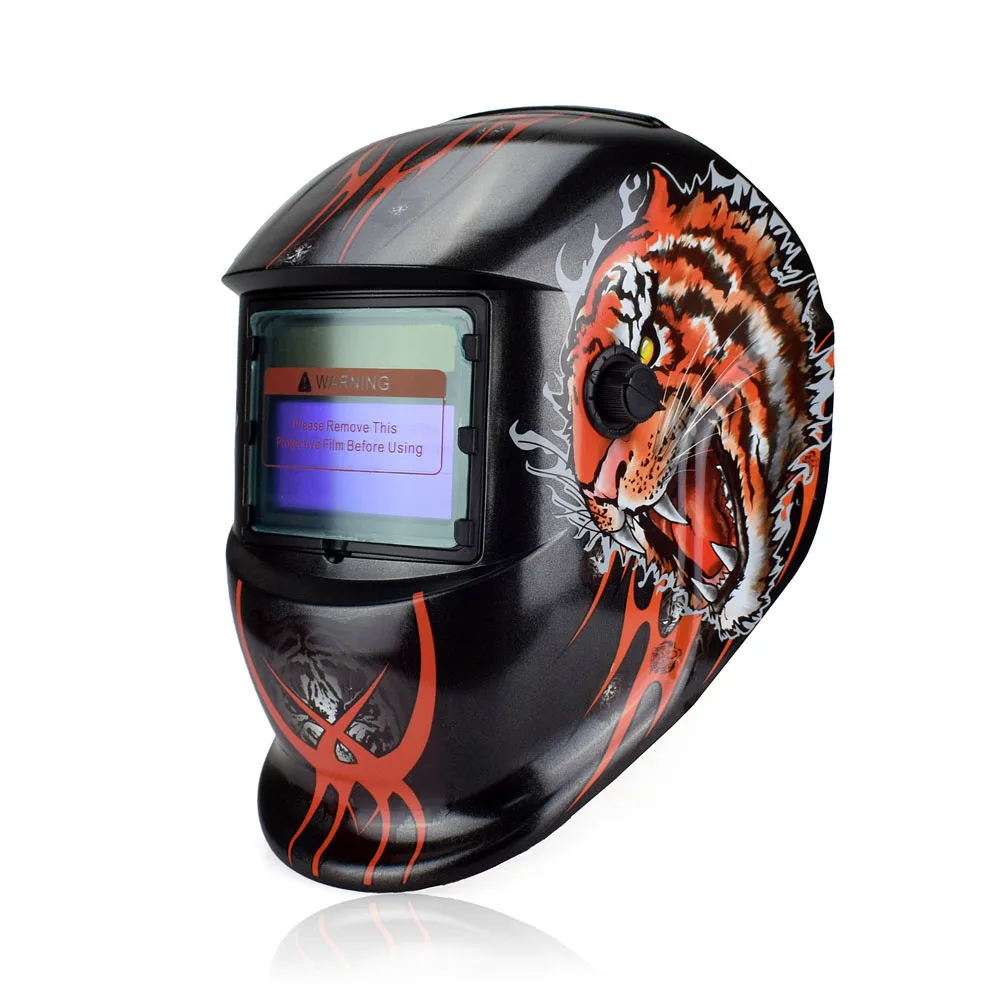 km-1600C NEWACALOX Tiger Солнечная Авто Затемнение MIG MMA Сварочная маска сварочный шлем Сварка/измельчение/УФ/ИК сохранение для сварочного аппарата - Цвет: km-1600C