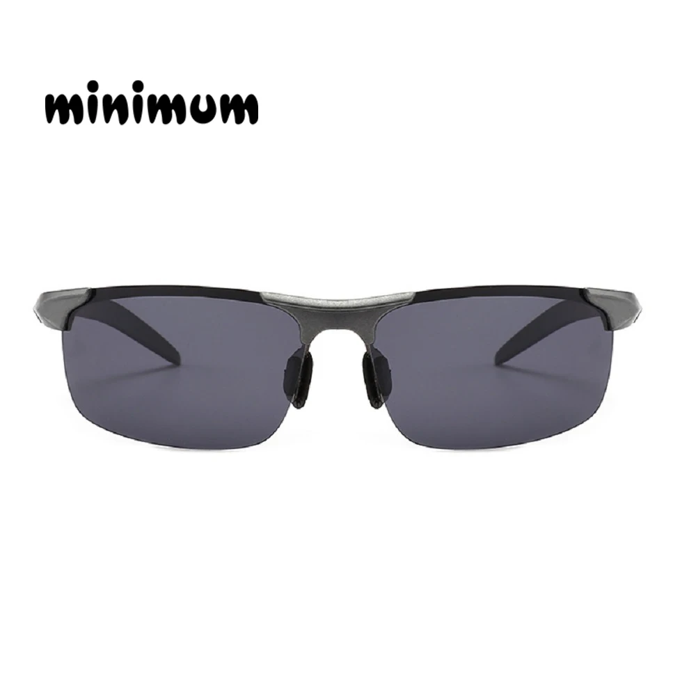 Мужские поляризационные солнцезащитные очки черные в черной оправе с