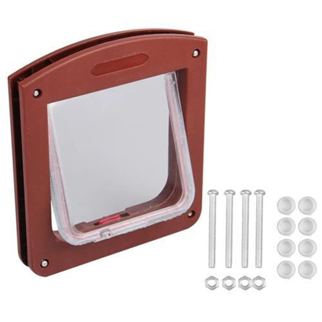 Новая пластиковая 4 ходовая водонепроницаемая дверь для кошек и - Цена: 626,36 - 704,65 руб.