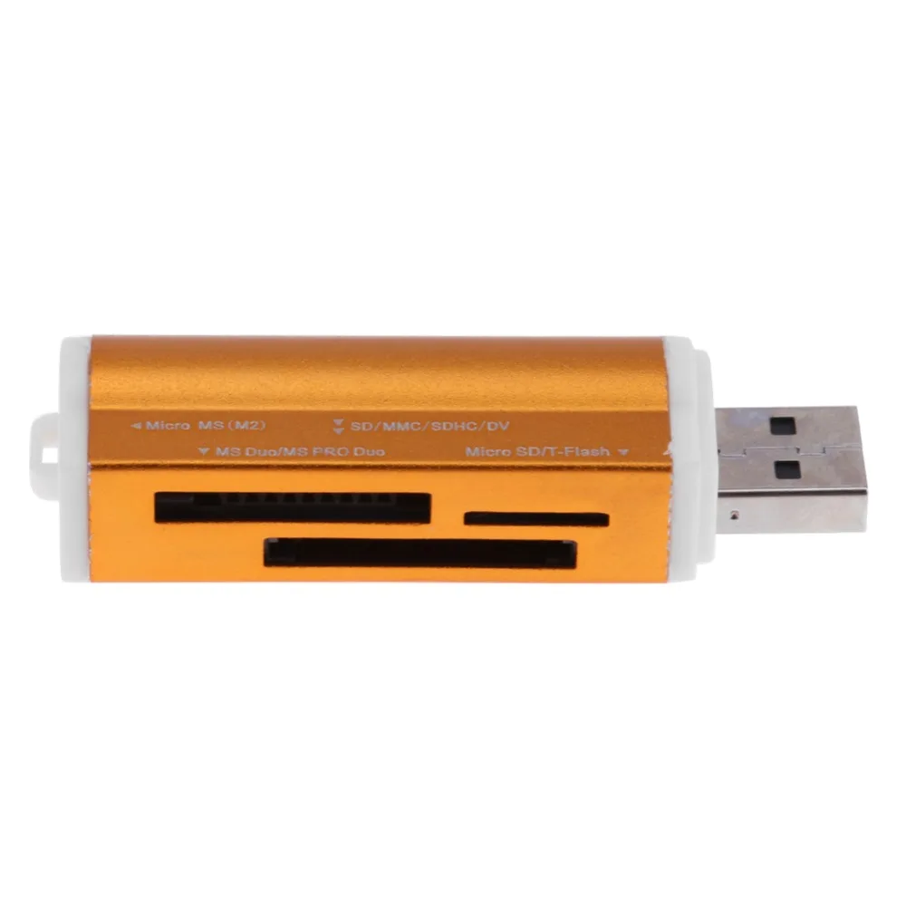 USB2.0 4 в 1 Мульти устройство чтения карт памяти SD/SDHC/Mini SD/MMC/TF-карта/MS для Macbook