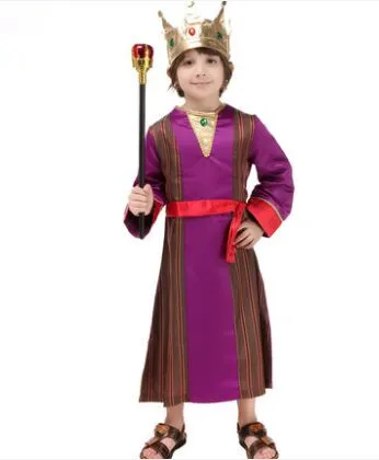 

Christmas costumes for boys cosplay costumes king cosplay purple robe arabe small king costumes arab costumes for boys