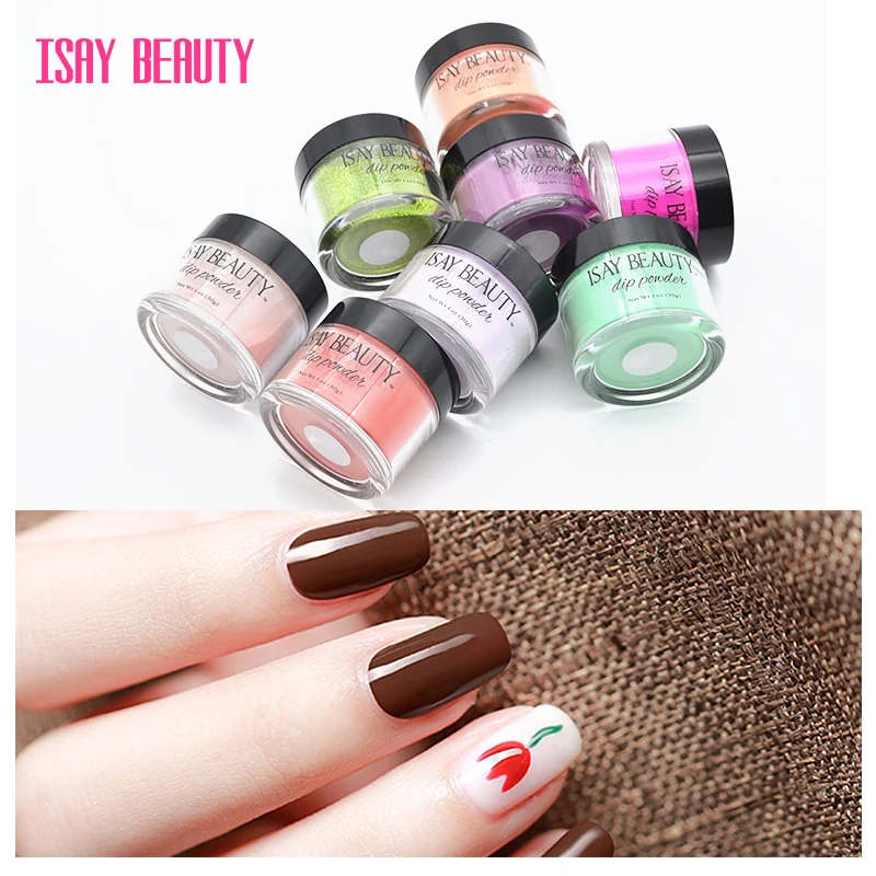 ISAYBEAUTY 28 gram дизайн ногтей Мастер использование погружающийся порошок без лампы