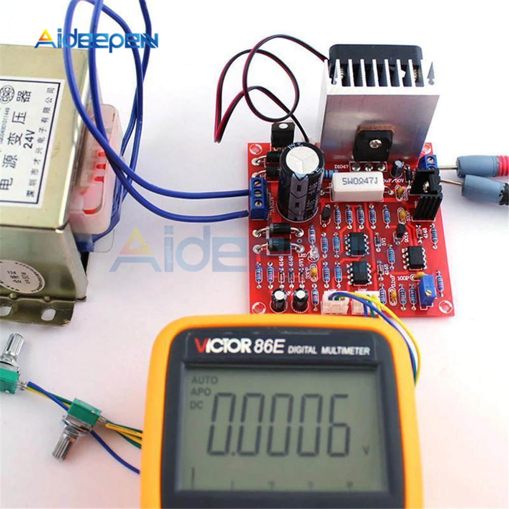 0-30 в 2mA-3A DC Регулируемый источник питания DIY Kit непрерывная Регулируемая Защита от короткого замыкания