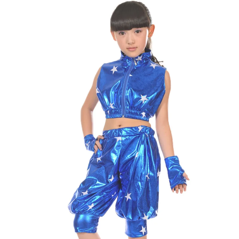 Retails!! Free Shipping New 2016 Unisex Kids Clothing Set Hip Hop Performance Short Pants Jazz Dance Costumes | Тематическая одежда