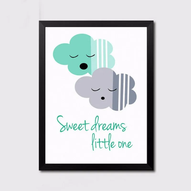 2016 МЕШ-мультфильм Nusery Холстное искусство DIY Масляная живопись Постеры Pop Стена Картина по номерам Декор комнаты детского сада Без рамки.