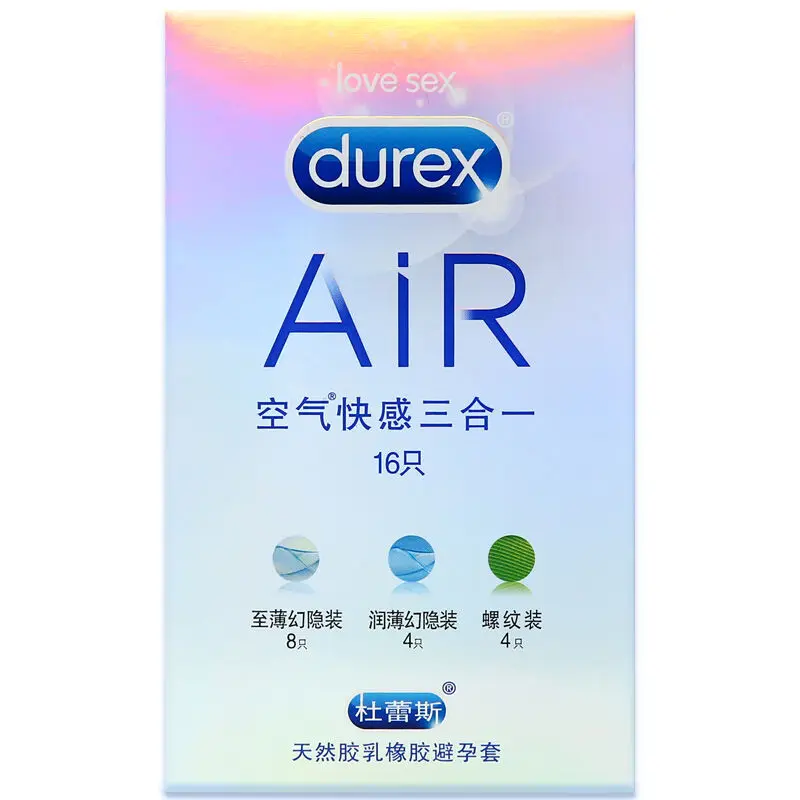 Подлинность Durex презервативы 16 шт. натуральный латекс спираль Ультратонкие
