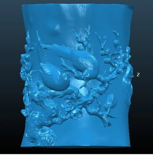 3d-модель формат stl для 4-осевого рельефного держателя ручки с ЧПУ/контейнер 2 |