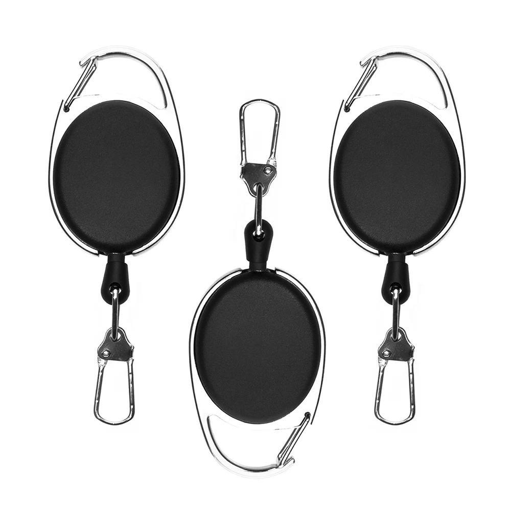 

3 pcs of Fly Zinger Retractor Extractor Keeper Fishing Accessories Fishing Retractor Zinger Key ring Reel Holder Fishing Tool
