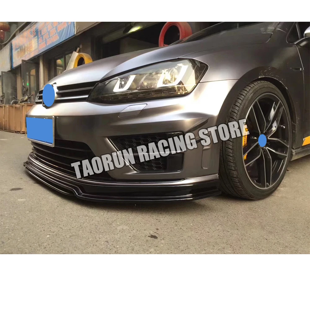 MK7 ABS черный передний бампер спойлер для губ Golf 7 R & Rline только 2014 2017 (не подходит GT I