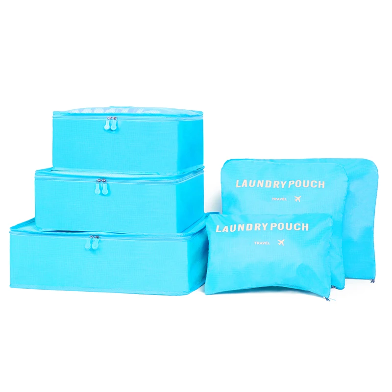 6 шт./компл. новый дизайн для мужчин и женщин багажные сумки путешествий